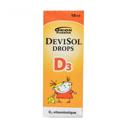 Купить Девисол дропс Д3 финский (Devisol drops D3) флакон 10мл в Москве в Иркутске